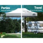 Instahut 3 x 4.5m Gazebo & Weights Pack – White
