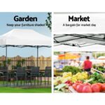 Instahut 3 x 4.5m Gazebo & Weights Pack – White