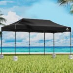 Instahut 6 x 3m Pop-Up Gazebo with Base Pods – Black