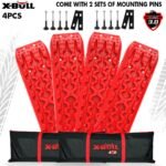 X-BULL 4 x Recovery Tracks with Mounting Bolts – Red