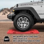 X-BULL 4 x Recovery Tracks with Mounting Bolts – Red