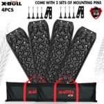 X-BULL 4 x Recovery Tracks with Mounting Bolts – Black