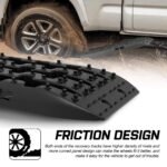 X-BULL 4 x Recovery Tracks with Mounting Bolts – Black