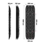 X-BULL 4 x Recovery Tracks with Mounting Bolts – Black