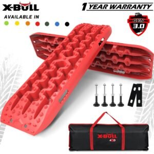 X-BULL Generation 3 Recovery Tracks - Red x 2 - With Mounting Pins
