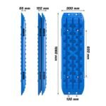 X-BULL Generation 3 Recovery Tracks – Blue x 2 – With Mounting Pins