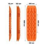 X-BULL Generation 3 Recovery Tracks – Orange x 2 – With Mounting Pins