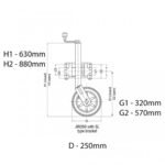 Alko 10-inch Heavy-Duty Jockey Wheel