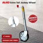Alko 8in Extra Tall Jockey Wheel