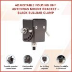 Adjustable Folding UHF Antenna Bullbar Mount Bracket