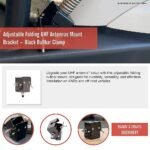 Adjustable Folding UHF Antenna Bullbar Mount Bracket