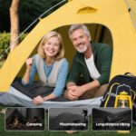 Detachable Waterproof Queen Size Sleeping Bag with 2 Pillows