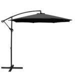 3m Cantilevered Outdoor Umbrella – Black