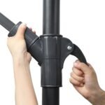 3m Cantilevered Outdoor Umbrella – Black