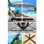 3m Cantilevered Outdoor Umbrella – Grey