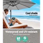 3m Cantilevered Outdoor Umbrella – Grey