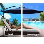 3m Cantilevered Outdoor Umbrella – Navy