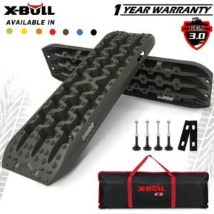X-BULL Generation 3 Recovery Tracks - Olive Green x 2 - With Mounting Pins