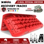 X-BULL Generation 2 Recovery Tracks – Red x 4 – With Mounting Pins