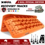 X-BULL Generation 2 Recovery Tracks – Orange x 4 – With Mounting Pins