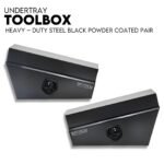 750mm Underbody Ute Tray Toolbox Set – Black Steel