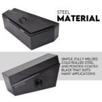 750mm Underbody Ute Tray Toolbox Set – Black Steel