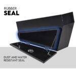 750mm Underbody Ute Tray Toolbox Set – Black Steel