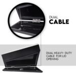 750mm Underbody Ute Tray Toolbox Set – Black Steel