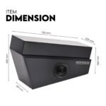 750mm Underbody Ute Tray Toolbox Set – Black Steel