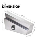 900mm Underbody Ute Tray Toolbox Set – Aluminium